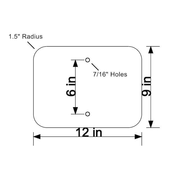 High Intensity Prismatic Reflective HIP 080 12 In.X09 In. Two Directional Diagonal Symbol